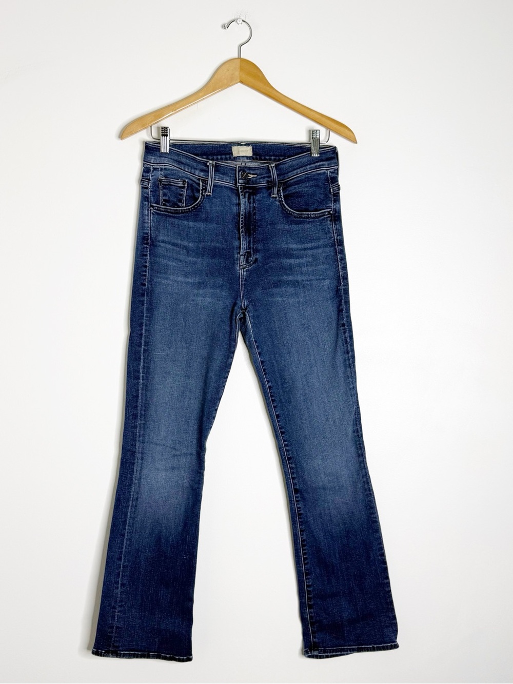 MOTHER The Insider Ankle Jeans Size 29 Heirloom Blue Flare Revolve
